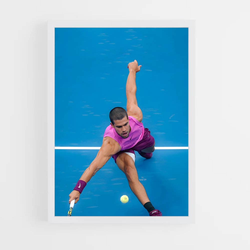 Poster Carlos alcaraz motive – affiche Tennis (vue 3)